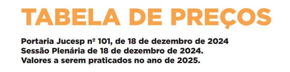 Preços JUCESP - Escritório Regional De Sorocaba - P1